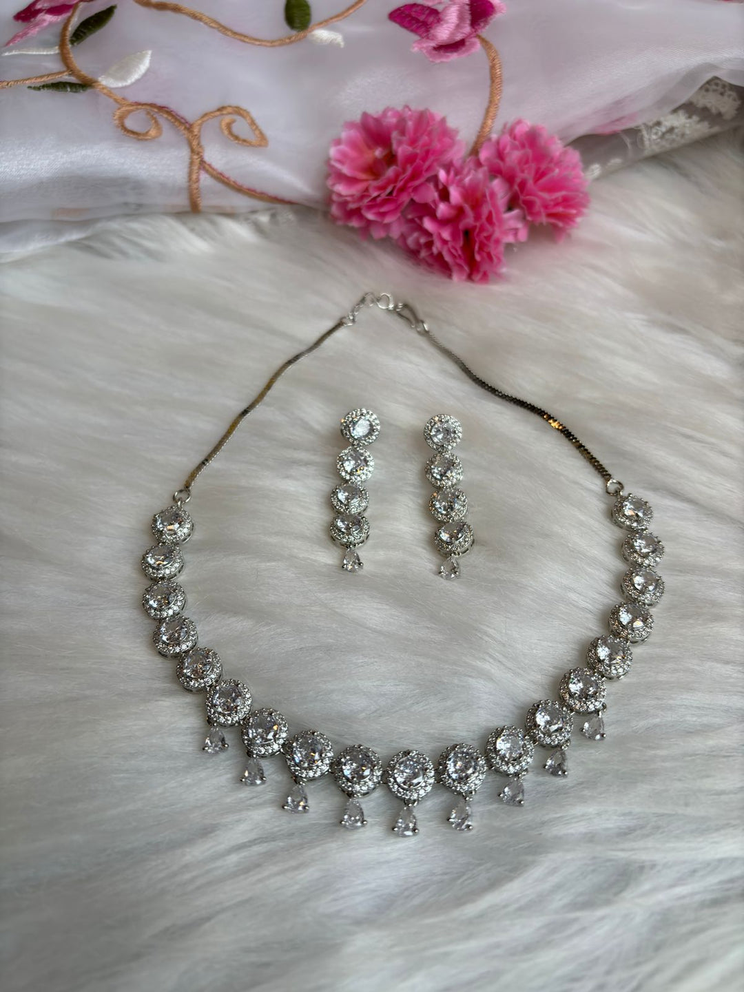 All Time Favorite American Diamond Necklace Set