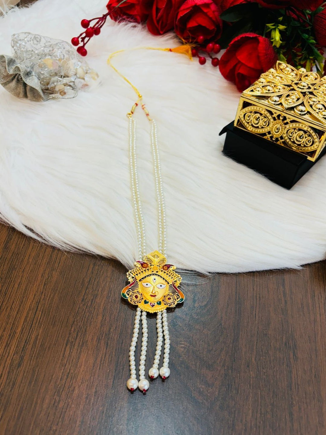 This Durga  Puja Special (Gold Plated Jewellery Set)