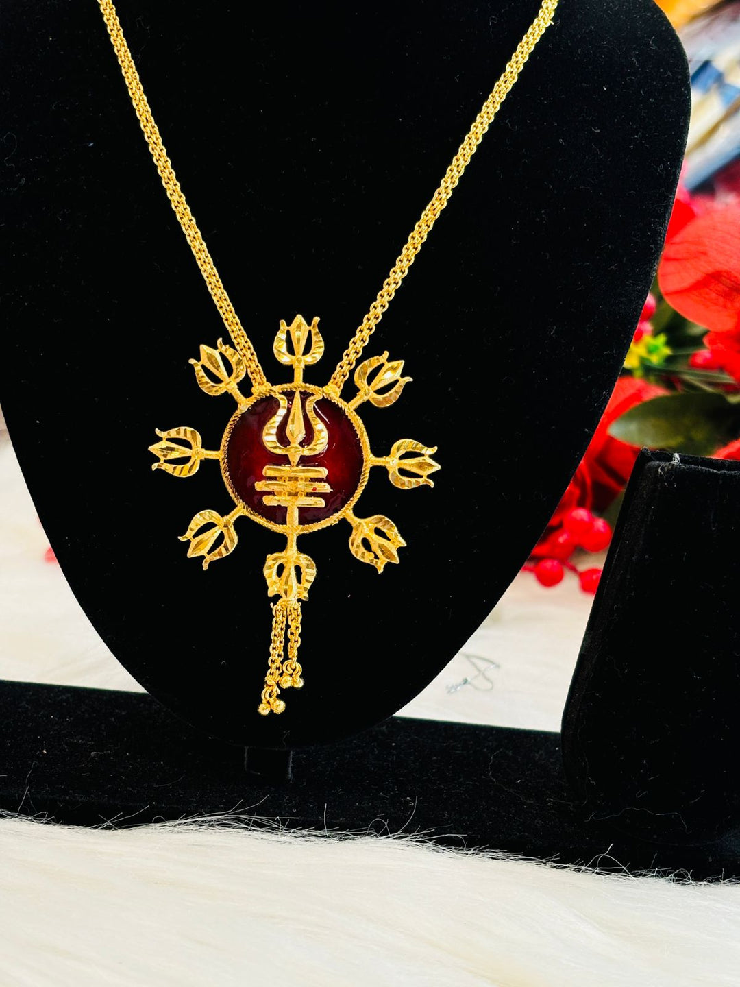 Trishula ( Gold Plated necklace set)