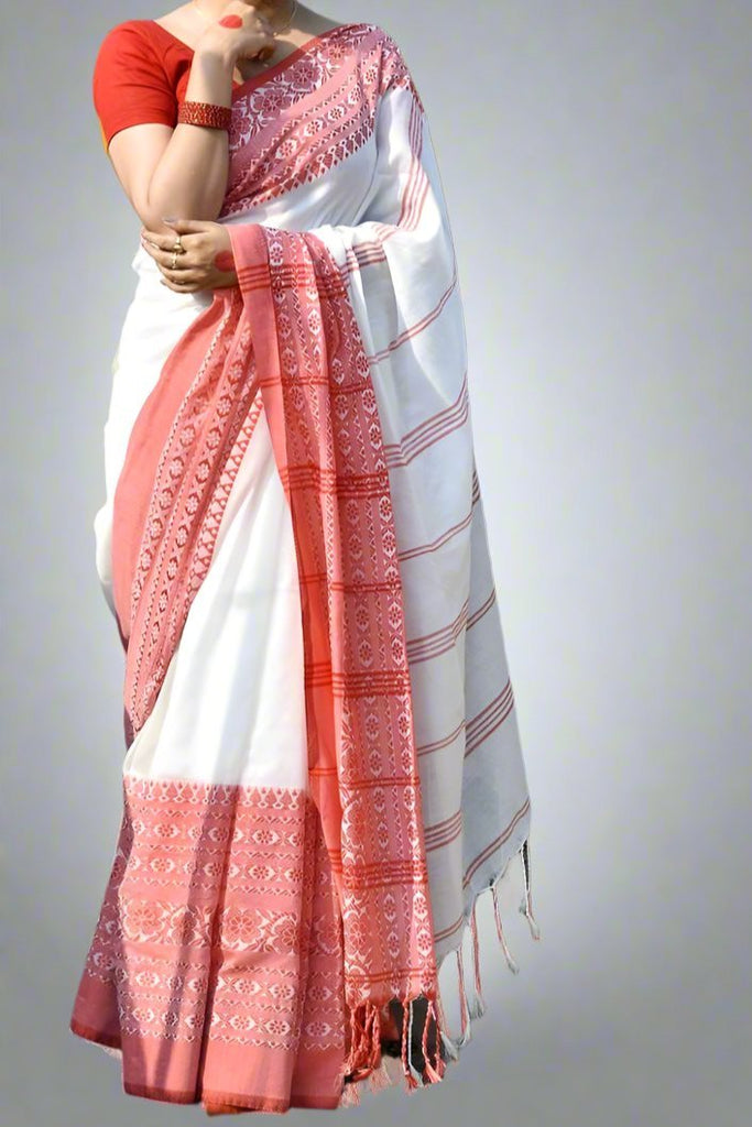 Maitri Begumpuri Khadi Cotton Saree