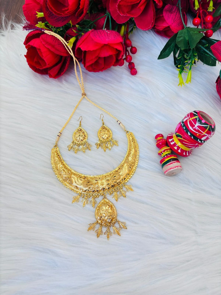 Unique Style- Gold Plated Necklace Set