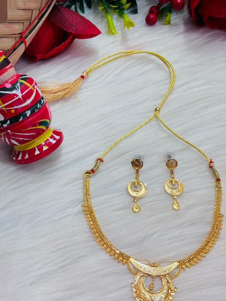 Magnificent  Gold Plated Necklace Set