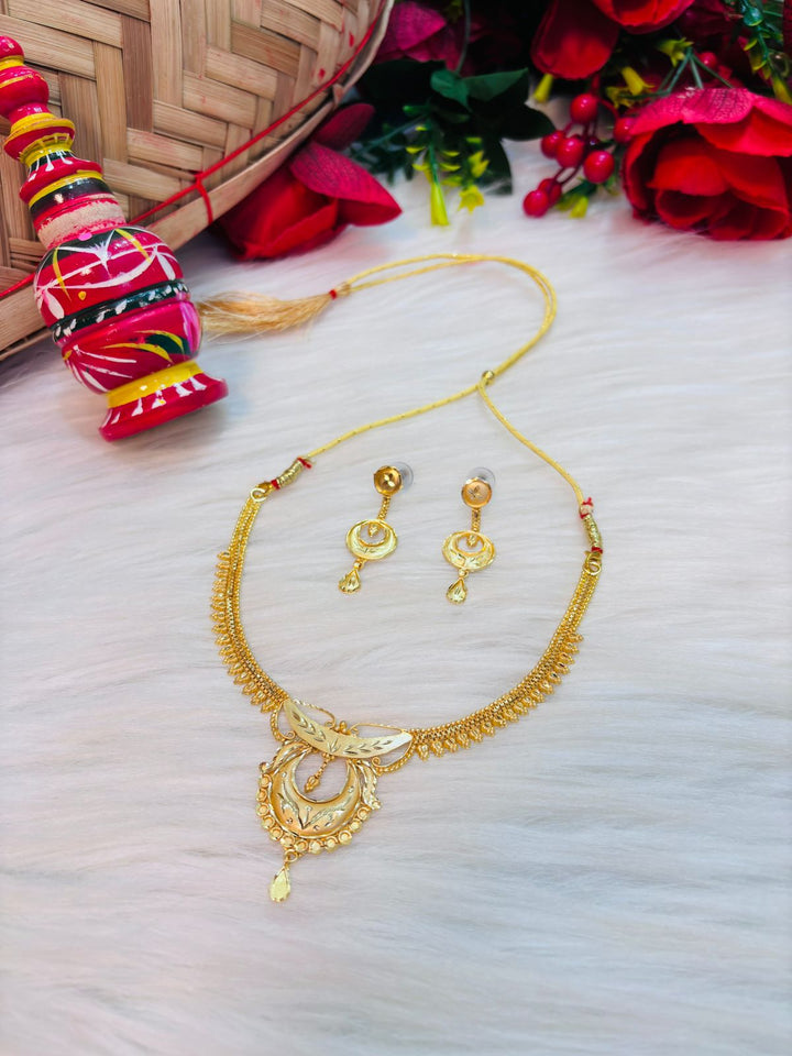 Magnificent  Gold Plated Necklace Set