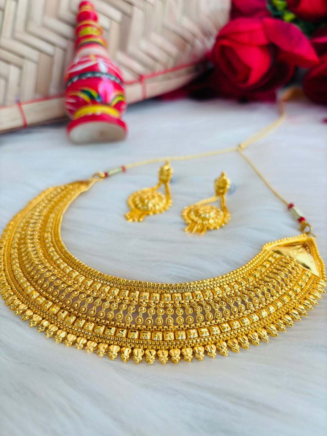 Bride To Be (Gold Plated Bridal Necklace Set)