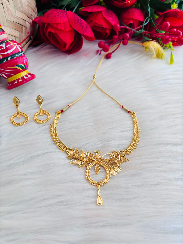 Meenakshi (Gold Plated Necklace Set)