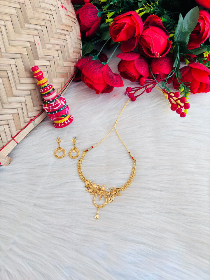 Meenakshi (Gold Plated Necklace Set)