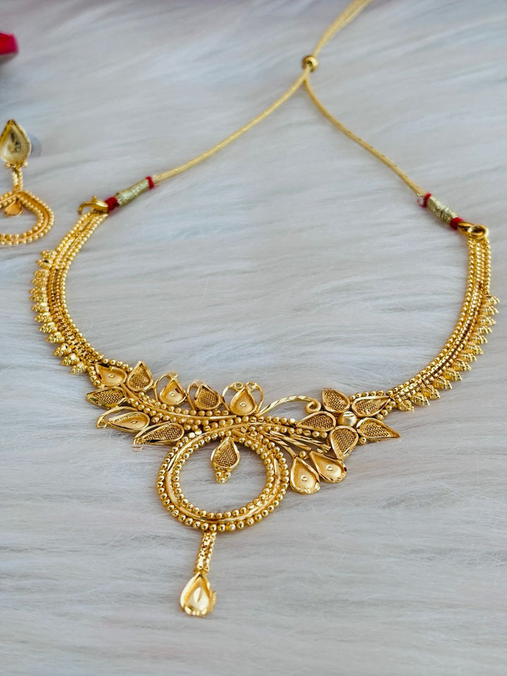 Meenakshi (Gold Plated Necklace Set)