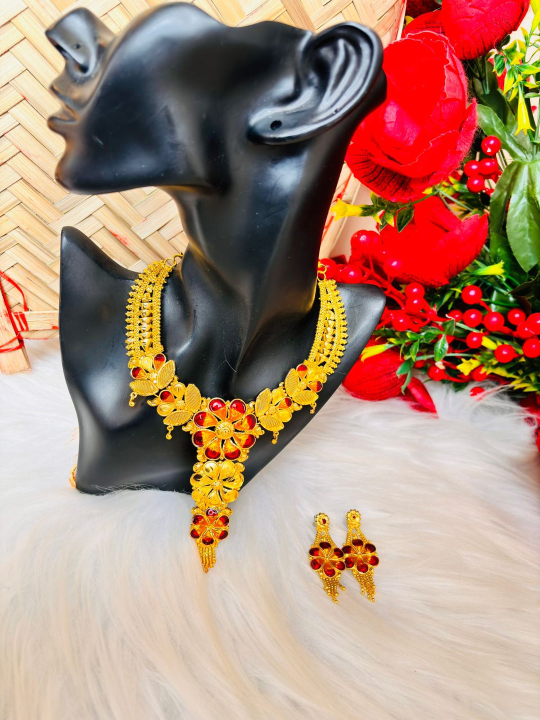 Minakari Gold Plated Rich  Necklace Set