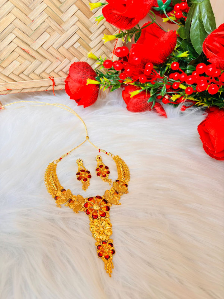 Minakari Gold Plated Rich  Necklace Set