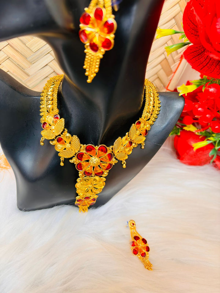 Minakari Gold Plated Rich  Necklace Set