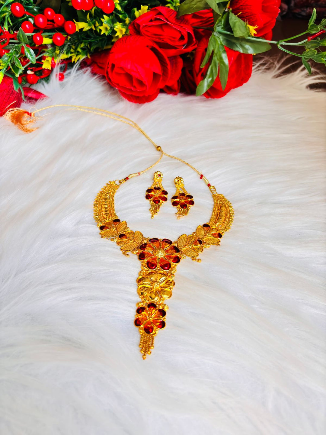 Minakari Gold Plated Rich  Necklace Set