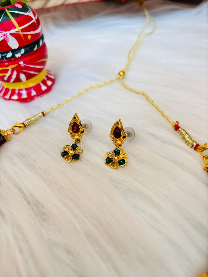 Colors Of Fashion - Gold Plated Necklace Set