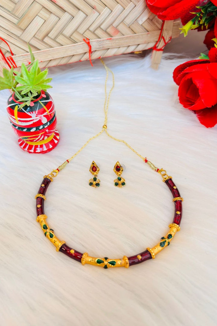 Colors Of Fashion - Gold Plated Necklace Set