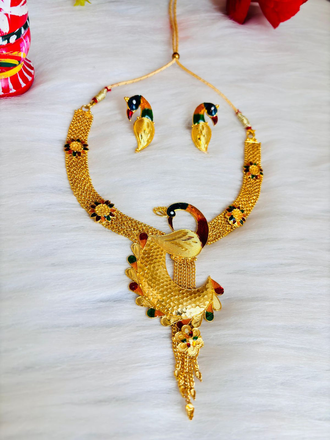 Hanshika ( Gold Plated Necklace Set)