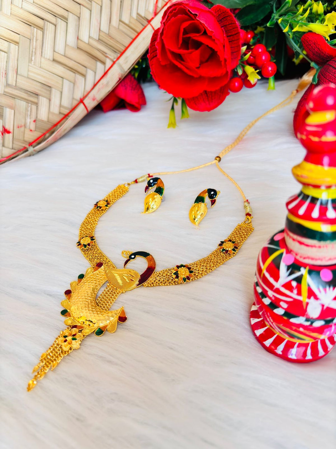 Hanshika ( Gold Plated Necklace Set)