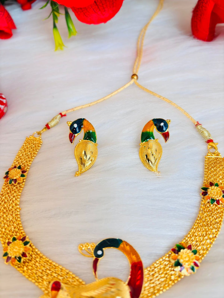 Hanshika ( Gold Plated Necklace Set)