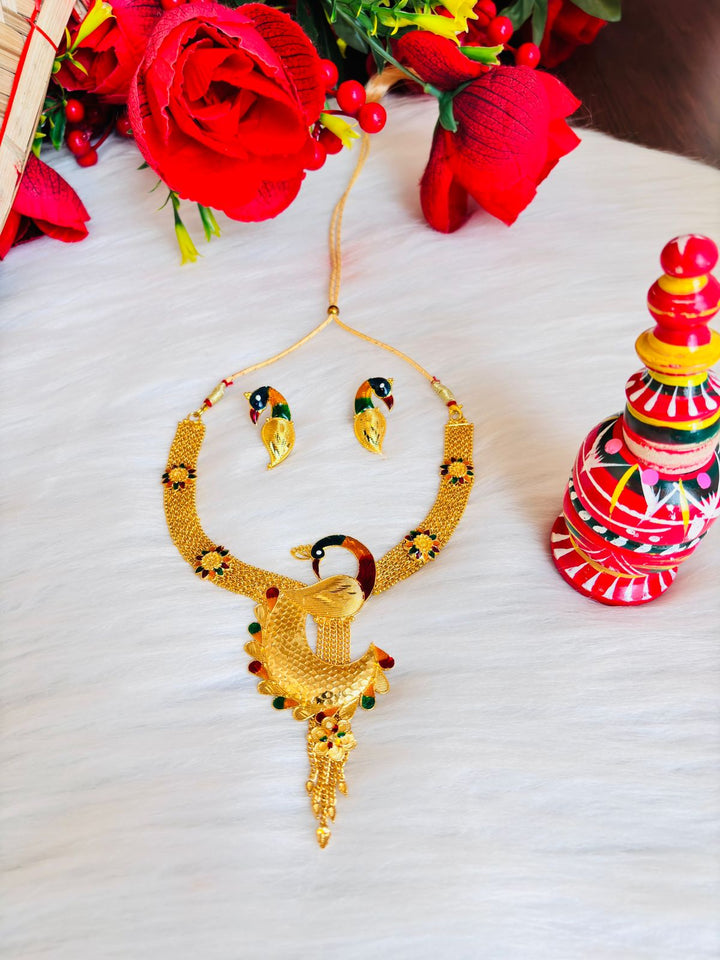 Hanshika ( Gold Plated Necklace Set)