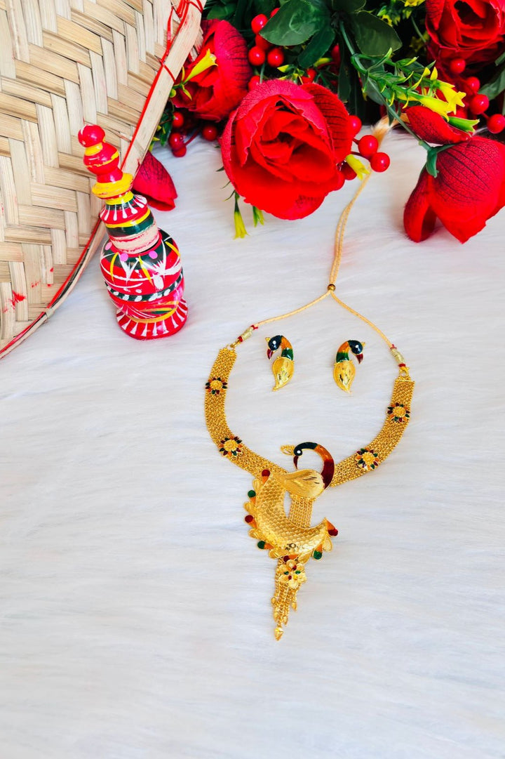 Hanshika ( Gold Plated Necklace Set)