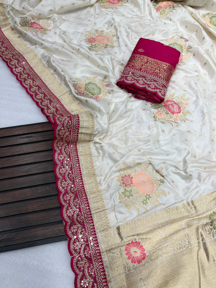 Classic In My saree Banarasi Dola Silk Saree