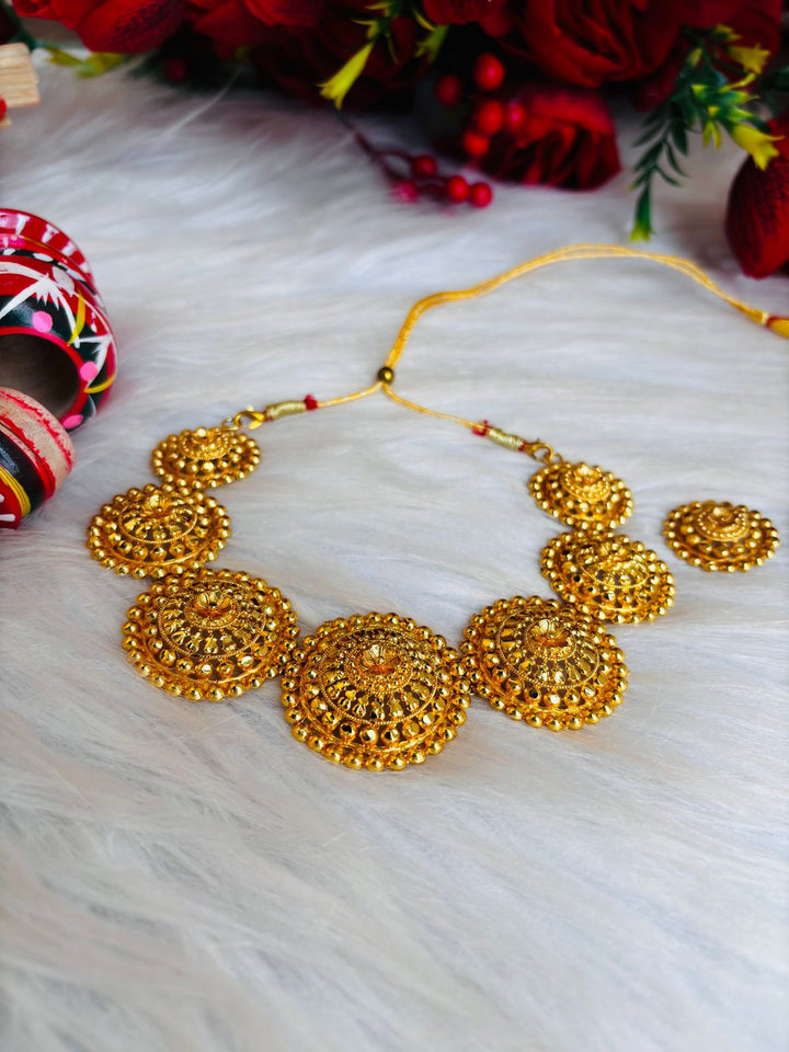 Ornamental Bliss- Gold Plated Choker Collection