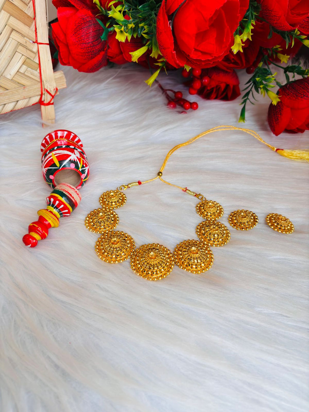 Ornamental Bliss- Gold Plated Choker Collection