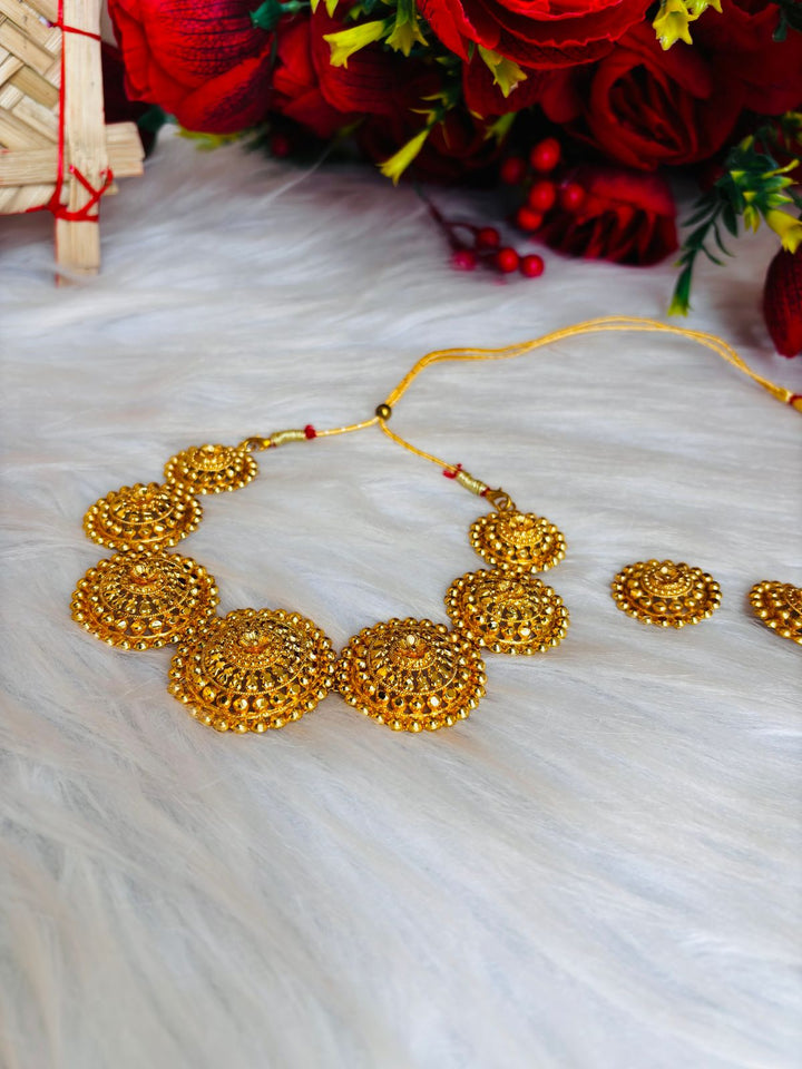 Ornamental Bliss- Gold Plated Choker Collection