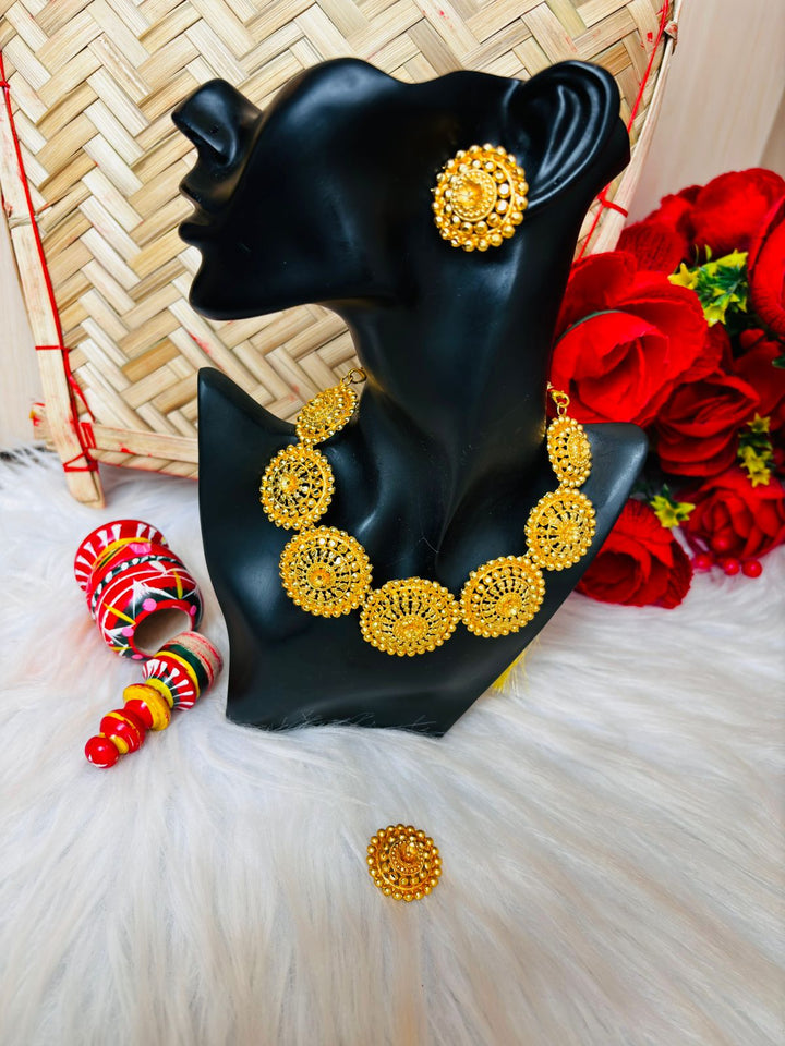 Ornamental Bliss- Gold Plated Choker Collection