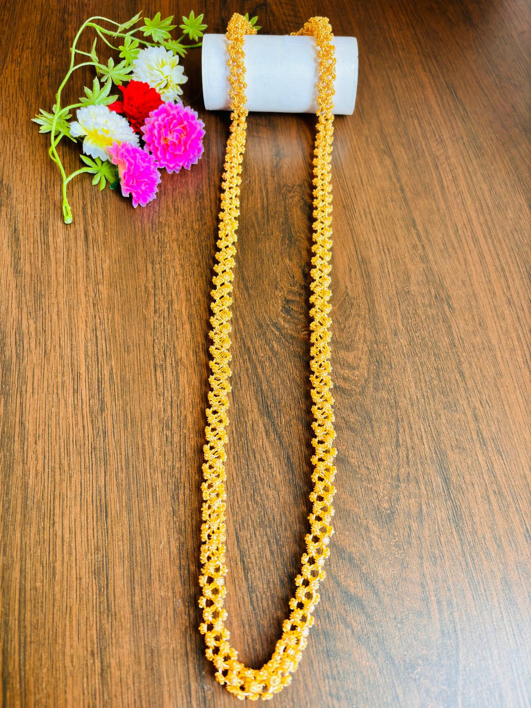 Queen Size -Bela Gold Plated Long Chain