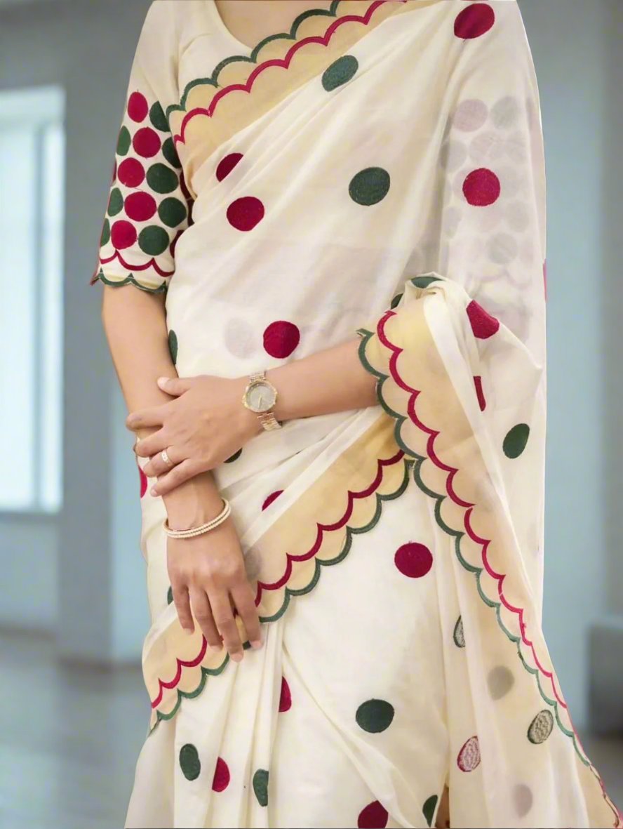 Indian Fashion Designer  Linen Saree