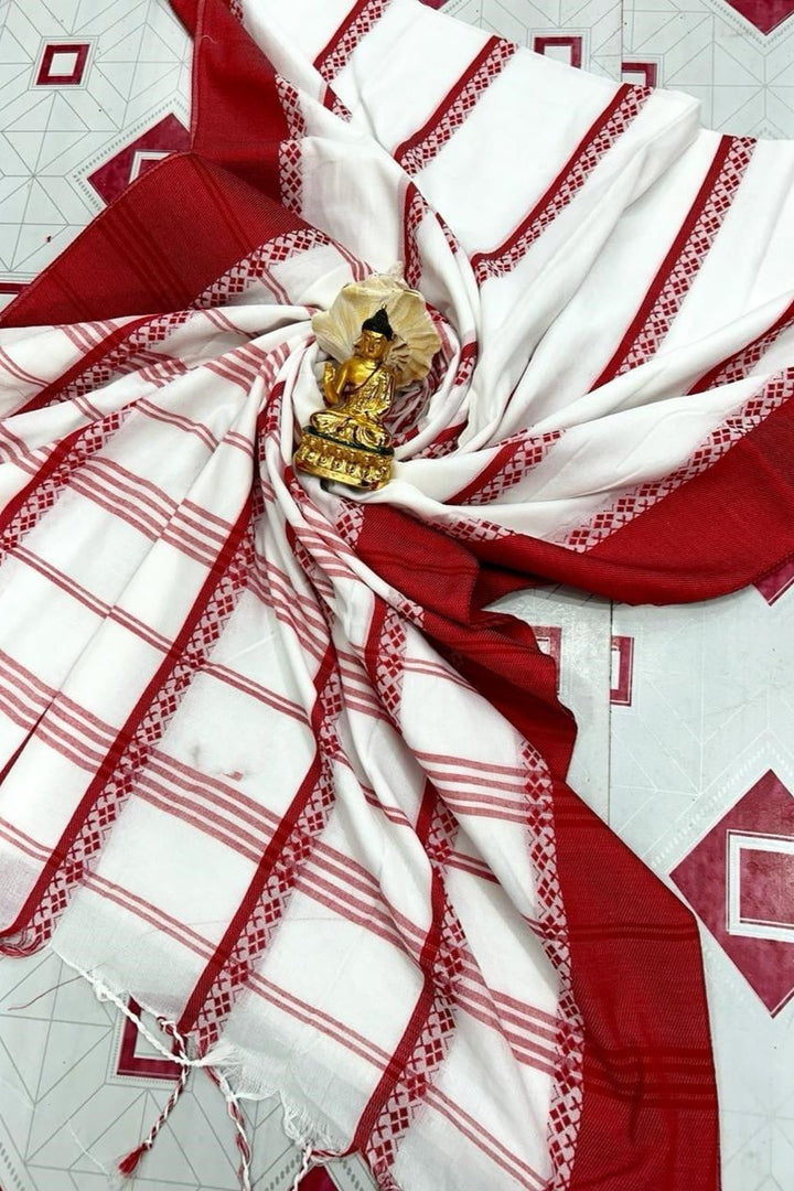 laal Sindoor Cotton Saree