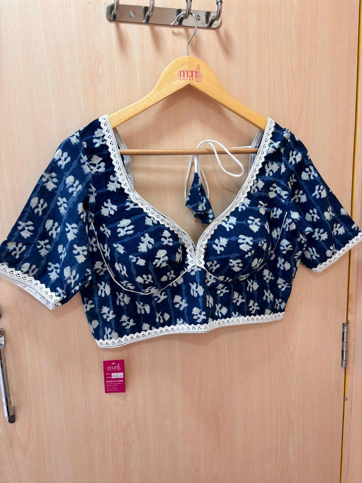 Harini Indigo Cotton Blouse