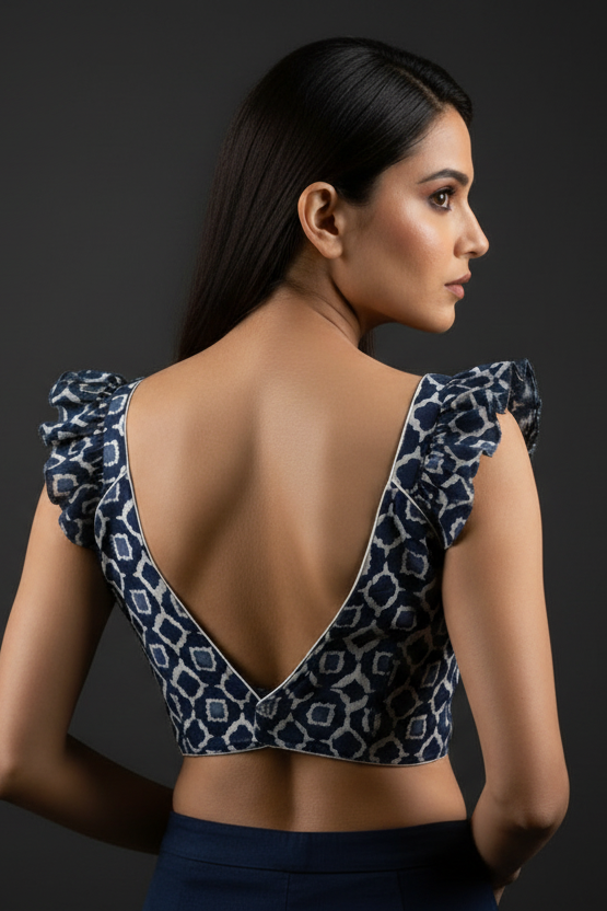 Desi Swag- Indigo  Designer Blouse