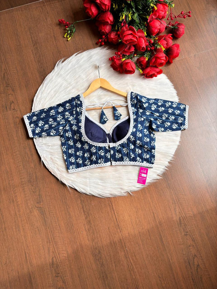 Harini Indigo Cotton Blouse