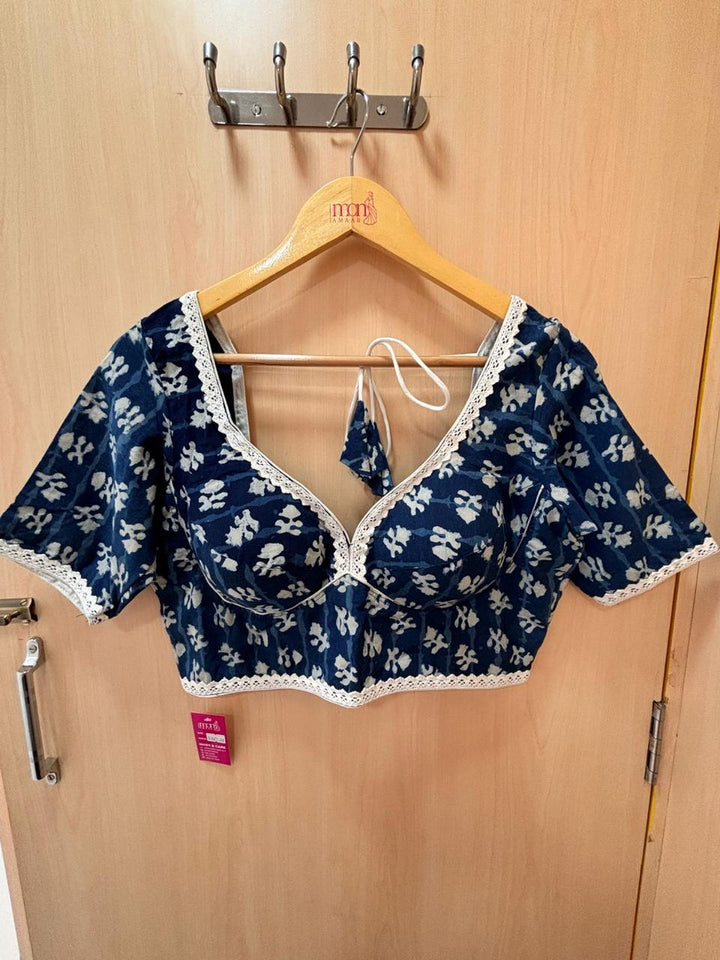 Harini Indigo Cotton Blouse