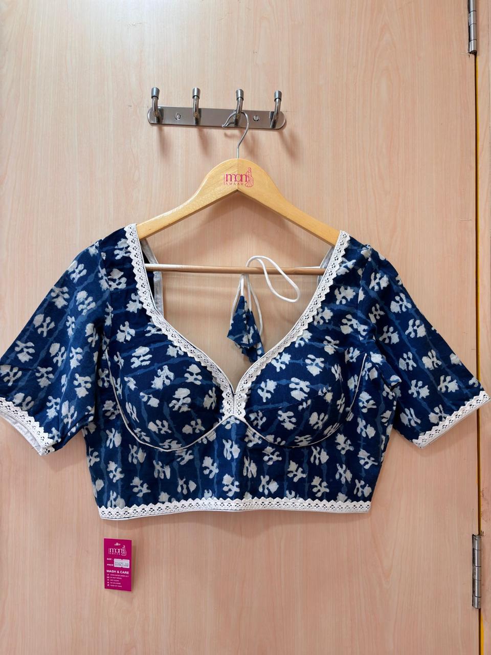 Harini Indigo Cotton Blouse