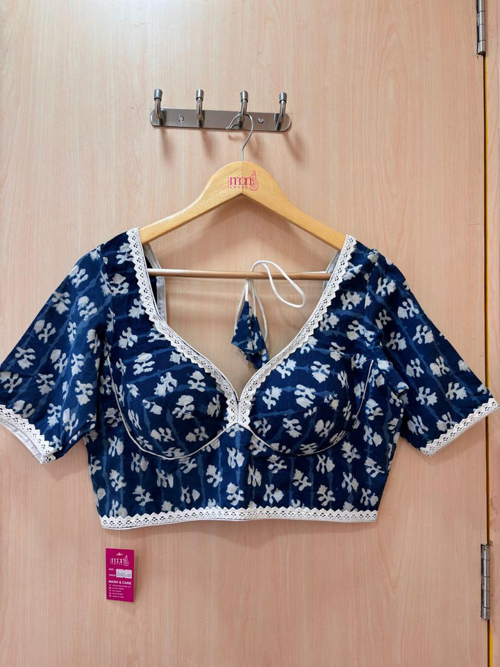 Harini Indigo Cotton Blouse