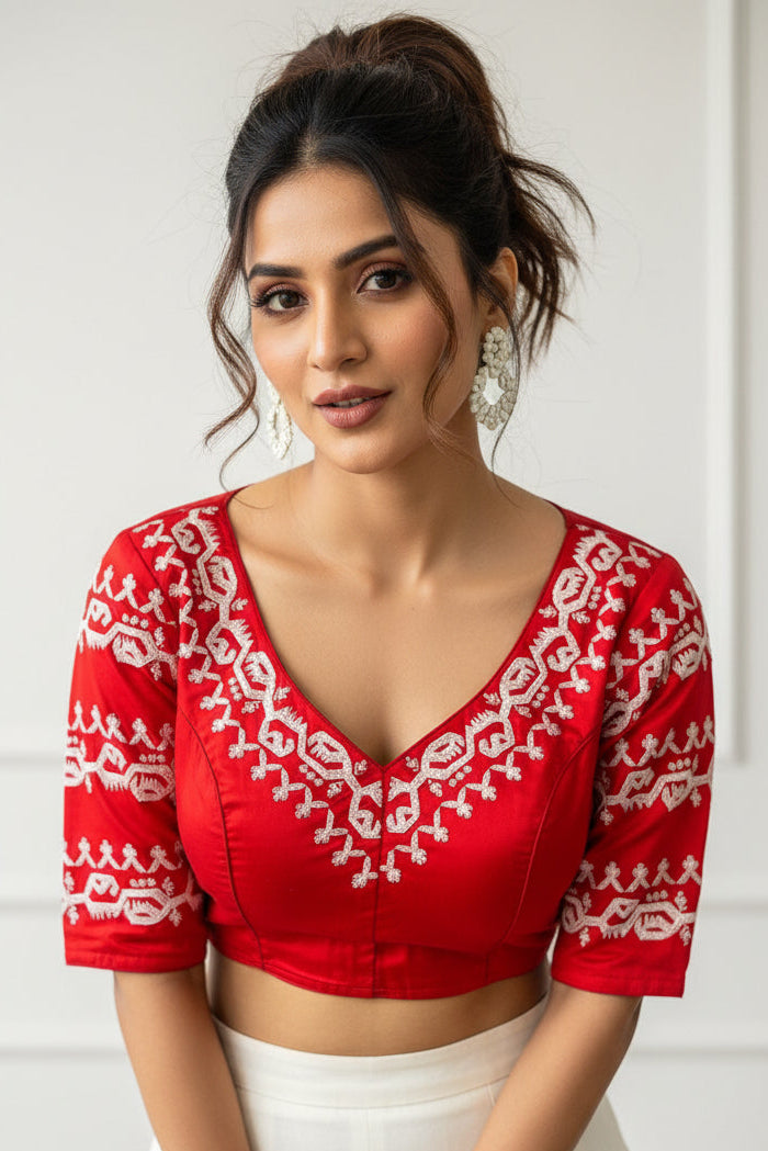 Feel Of Jamdani -  Designer Blouse