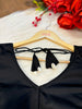 New Direction- Black Designer Blouse With Cowrie shells