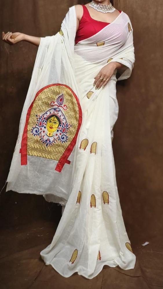 Rupang Dehi Pujo Special Cotton Saree