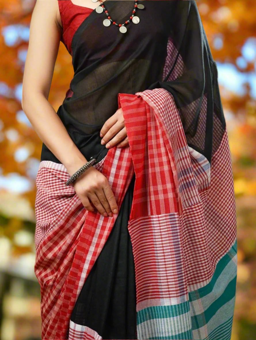 Beautiful In Stripe Cotton Saree