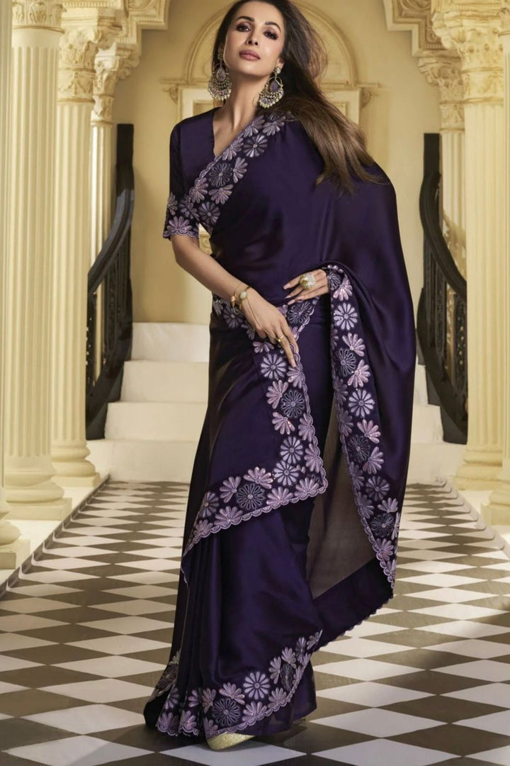 Malaika Arora Inspired Rangoli Silk Saree