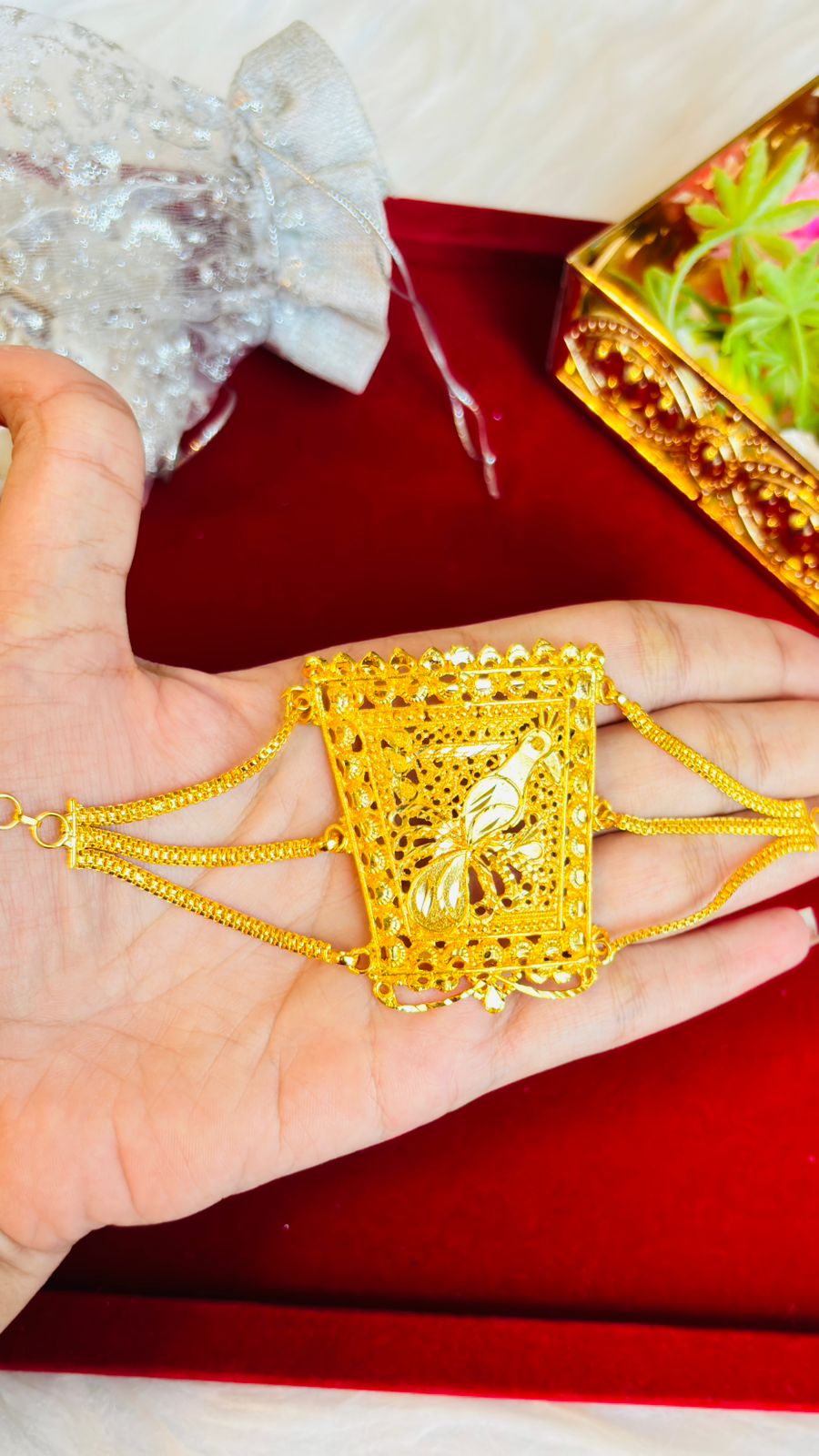 Navya- Gold Plated Mantasha - Main Image