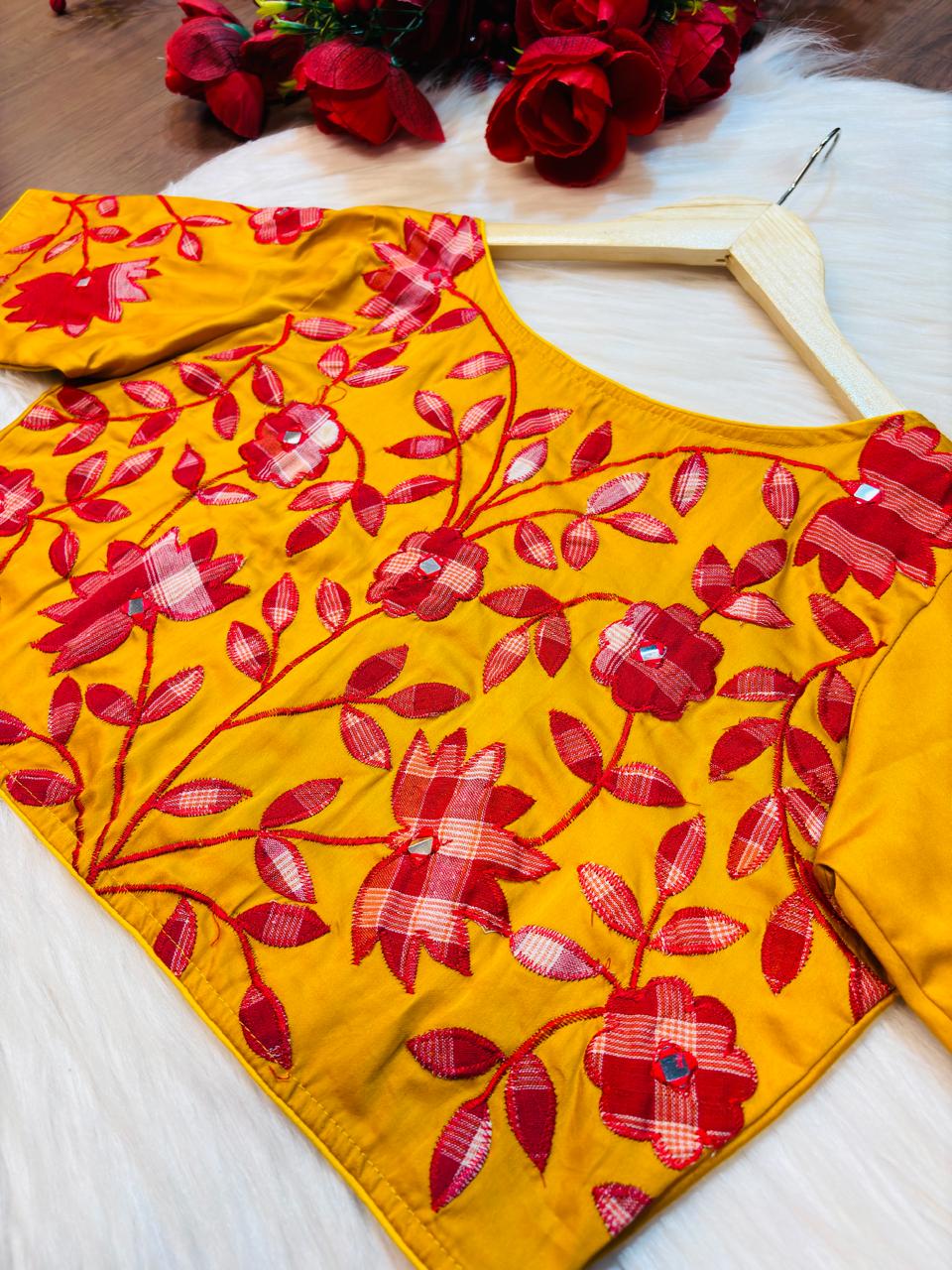 Appealing Applique -Designer Blouse