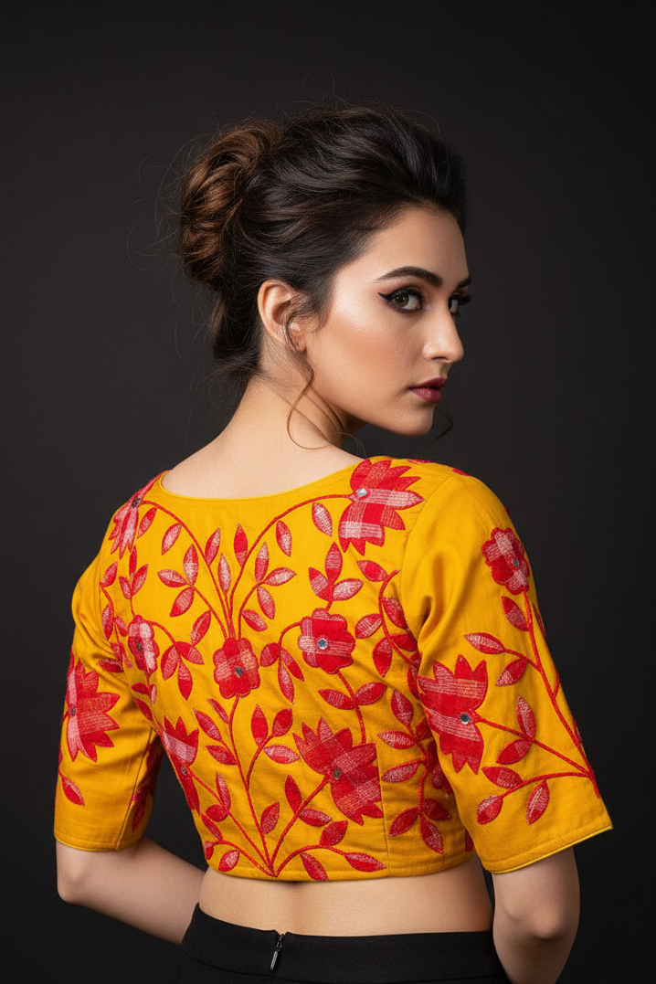 Appealing Applique -Designer Blouse