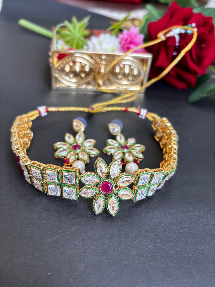 Sharing The Culture- Kundan Special Choker Set