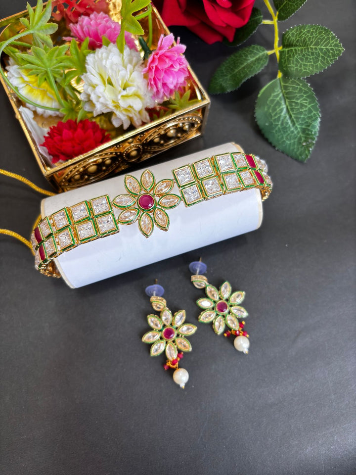 Sharing The Culture- Kundan Special Choker Set