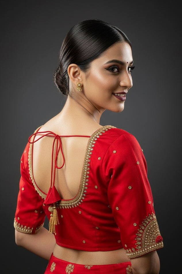 Wedding Night- Designer Blouse With Maggam Hand work