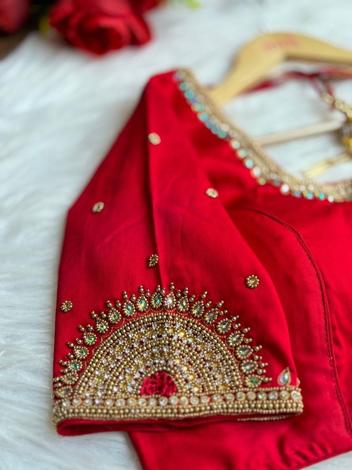 Wedding Night- Designer Blouse With Maggam Hand work