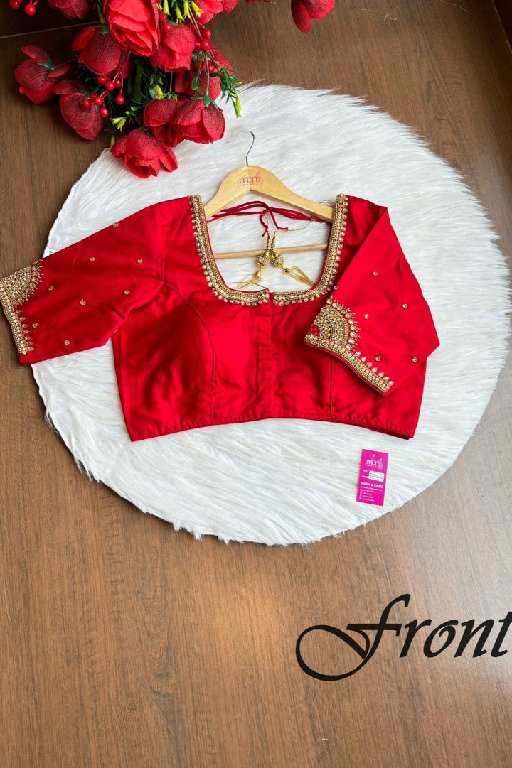 Wedding Night- Designer Blouse With Maggam Hand work