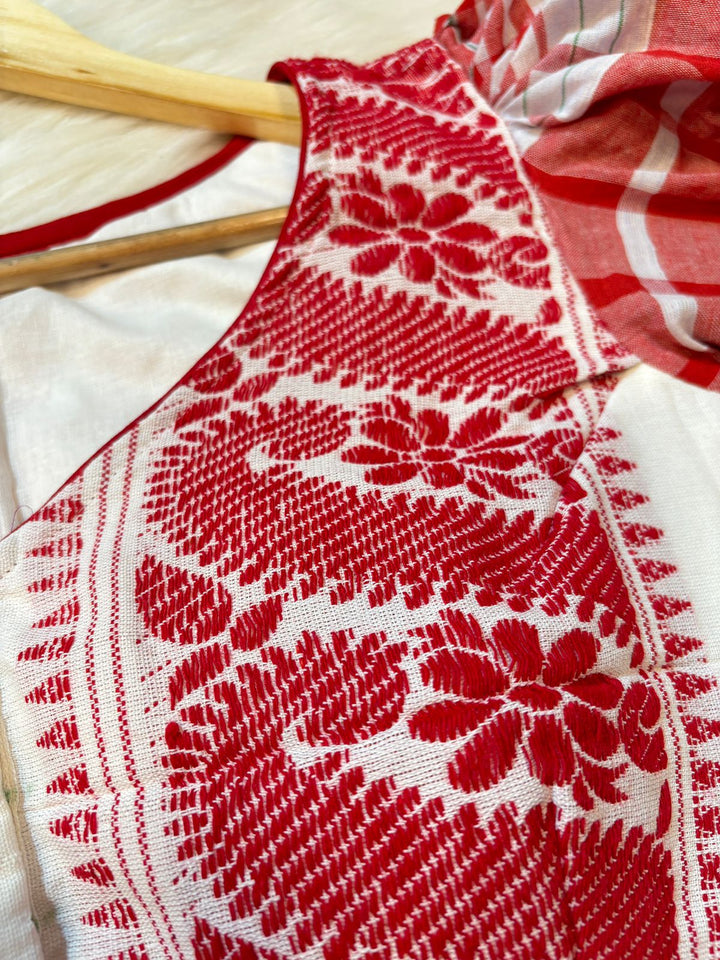 Bihu- Assamese Gamcha style Designer Blouse